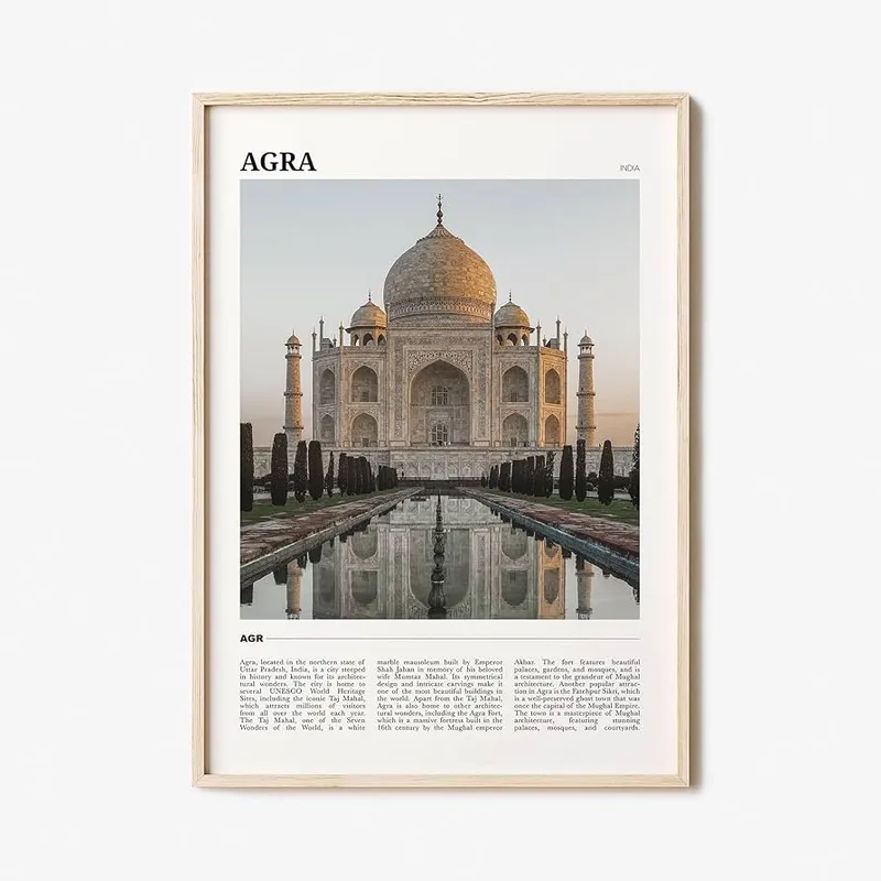 Image Agra Fort - Mughal Architecture image beautiful - Amazon.com: Agra Travel Poster, Agra Wall Art, Agra Poster Print ...