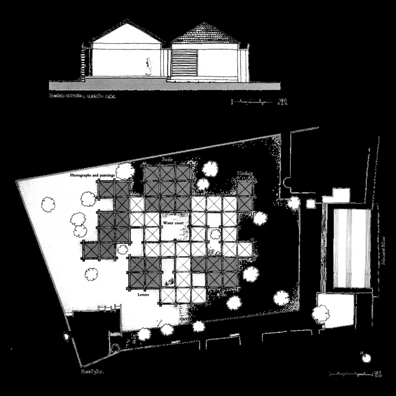 Image Ahemdabad - Sabarmati Ashram image beautiful image beautiful image beautiful - CHARLES CORREA – FORM FOLLOWS CLIMATE – AR Details