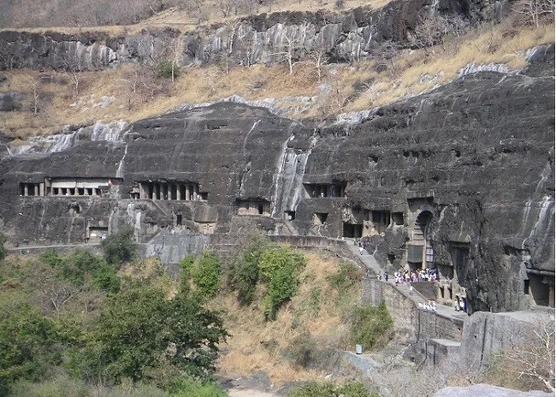 Image Ajanta and Ellora Caves - Rock-cut Temples image beautiful - Ajanta Caves-The Spellbinding rock-cut Temple in Basaltic Rock