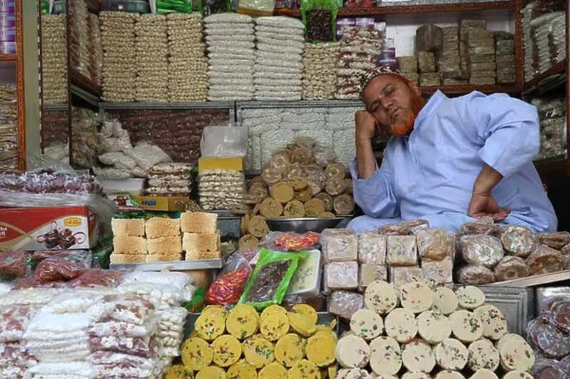 Image Ajmer - Dargah Sharif image beautiful image beautiful - Pastry shop outside Ajmer Sharif Dargah, Ajmer, Rajasthan