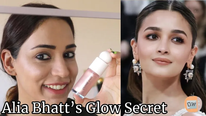 Image Alia Bhatt image beautiful image beautiful - Alia Bhatt's Secret For Glowing Skin | Rani | Highlighter Review ...