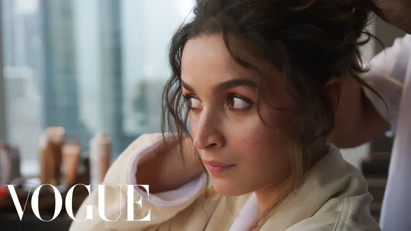 Image Alia Bhatt image beautiful image beautiful image beautiful - Alia Bhatt Gets Ready for the Met Gala | Last Looks | Vogue - YouTube