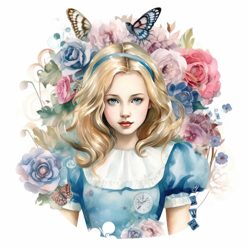 Image Alice image beautiful image beautiful image beautiful - Wonderland Whimsies Vintage Alice in Watercolour Style A Beautiful ...