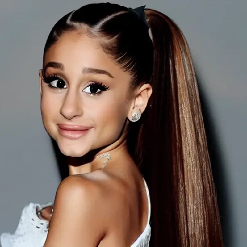 Image Ariana Grande image beautiful - HD realistic photograph of Ariana Grande. Zoomed in | Stable Diffusion