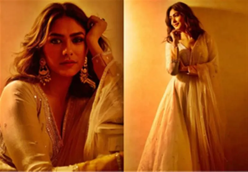 Image Arjun Mathur image beautiful image beautiful image beautiful image beautiful - Mrunal Thakur showcases her golden look in dim lighting