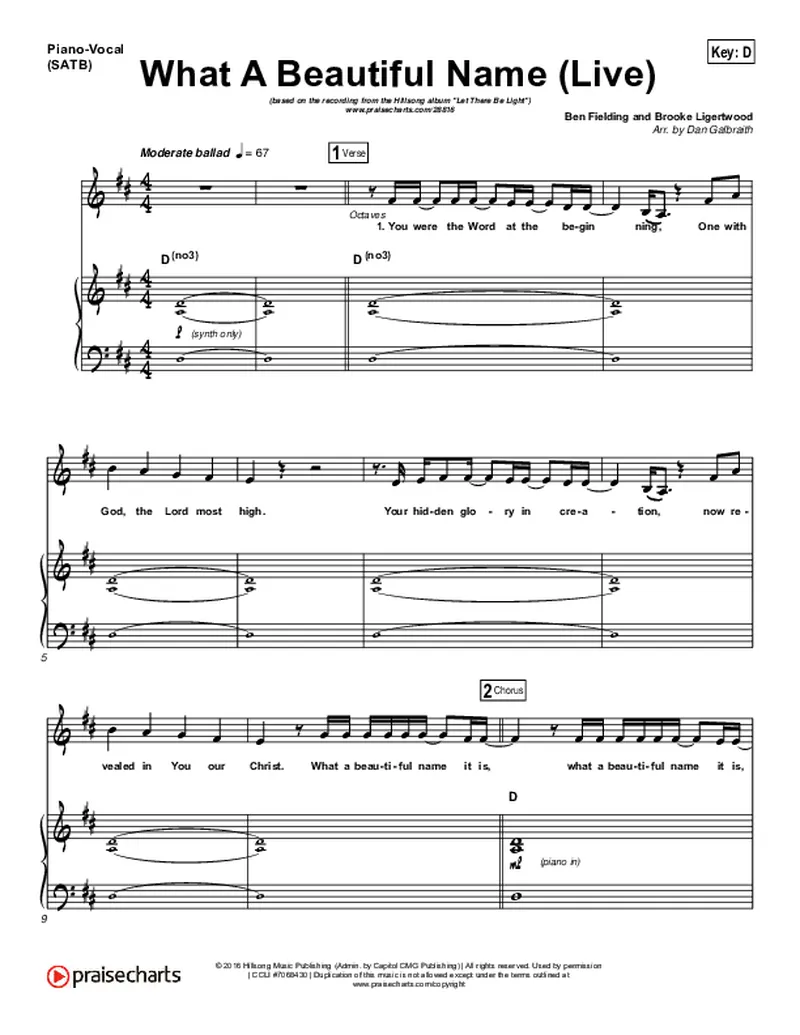 Image Benjamin image beautiful image beautiful image beautiful image beautiful image beautiful image beautiful - What A Beautiful Name (Live) Sheet Music PDF (Hillsong Worship ...