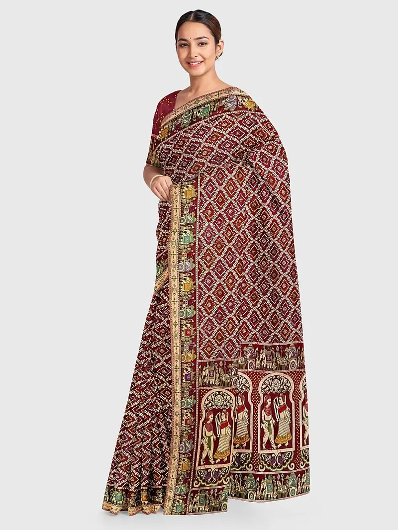 Image Bhuj - Rann of Kutch image beautiful image beautiful image beautiful image beautiful image beautiful image beautiful - Bandhani Saree | Bandhej / Chunri / Gaji Silk Bandhani Sarees ...