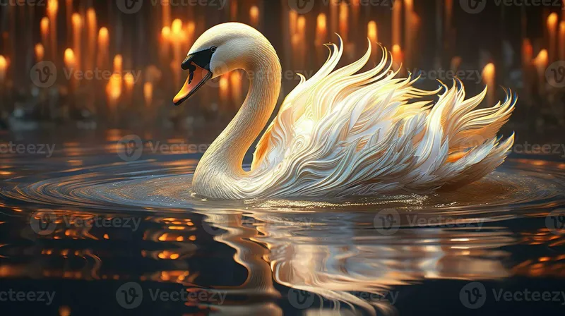 Image Blanco Brown image beautiful image beautiful image beautiful image beautiful image beautiful image beautiful image beautiful - ripples of swan beauty, digital art illustration, Generative AI ...