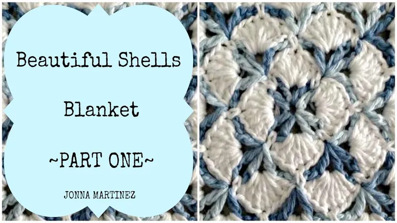 Image Blanket image beautiful - Beautiful Shells Blanket (PART 1) 🐚How To Crochet a Blanket ...