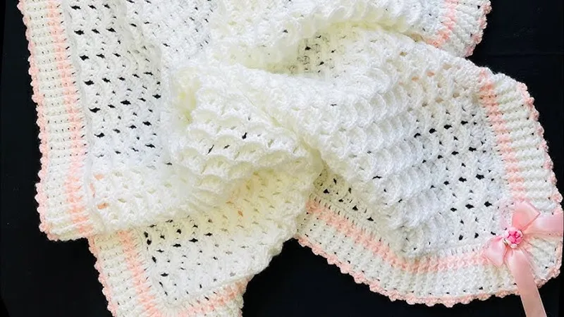 Image Blanket image beautiful image beautiful - A simply beautiful crochet baby blanket pattern with border My ...