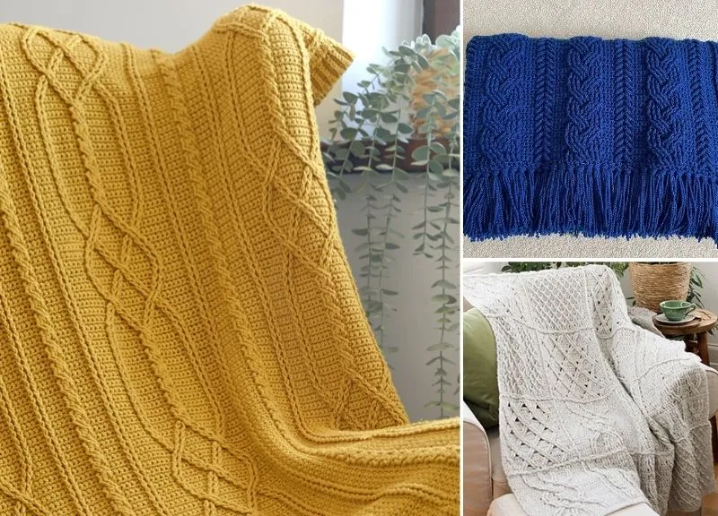 Image Blanket image beautiful image beautiful image beautiful image beautiful image beautiful image beautiful - Beautiful Cable Crochet Blankets - Pattern Center