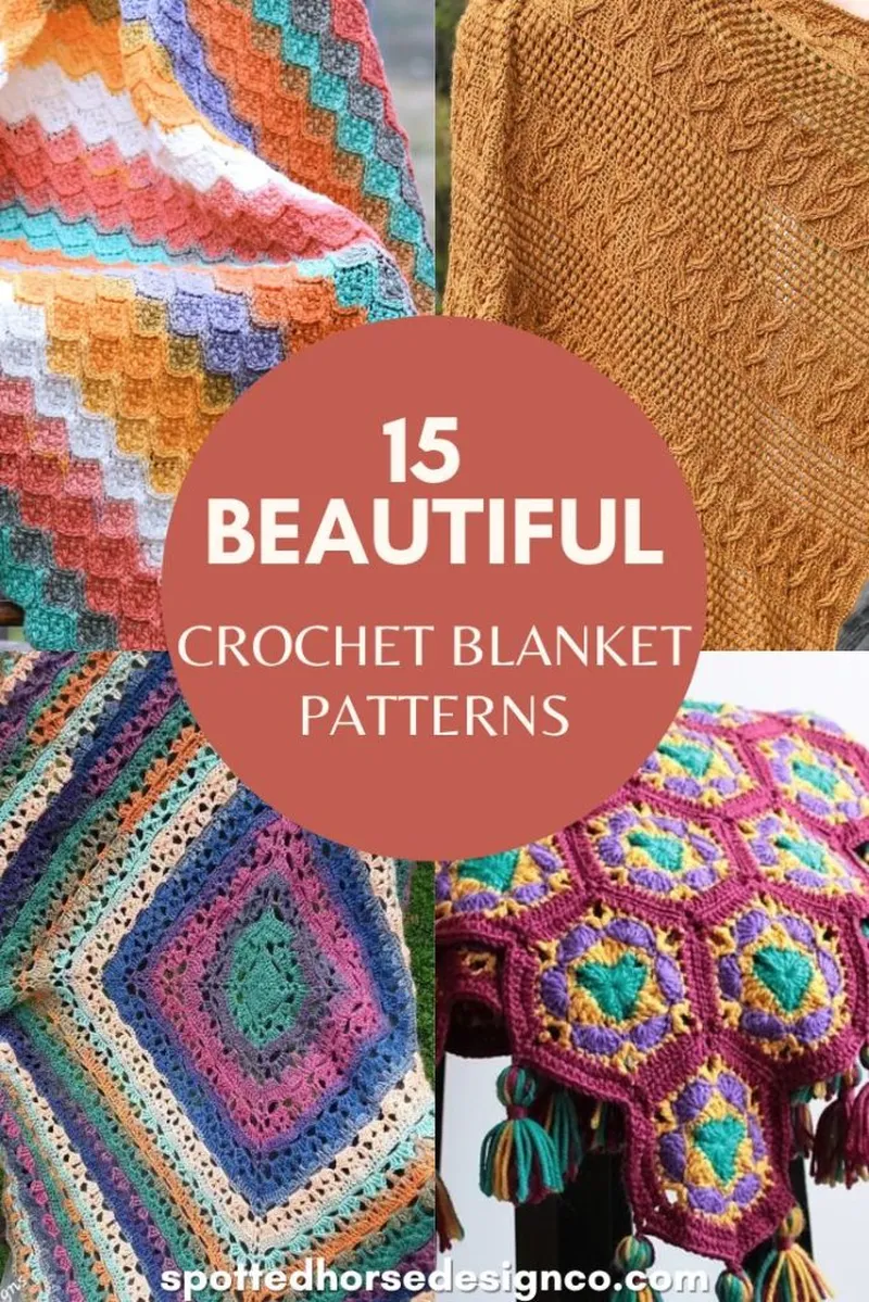 Image Blanket image beautiful image beautiful image beautiful image beautiful image beautiful image beautiful - 15 Beautiful Crochet Blanket Patterns - Spotted Horse Design Co.