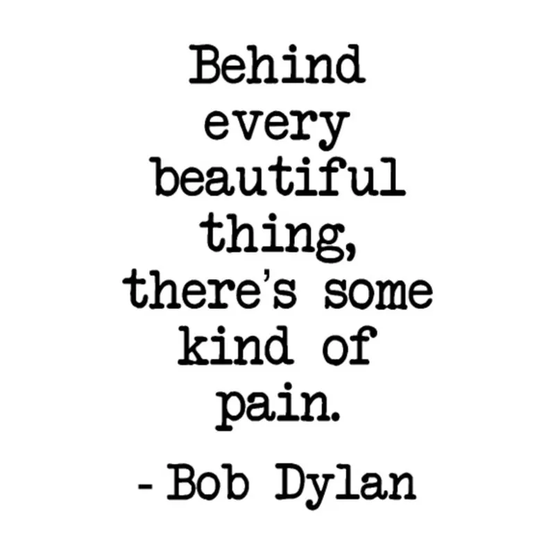 Image Bob Dylan image beautiful - Bob Dylan Quote Behind Every Beautiful Things Gift' Men's T-Shirt ...