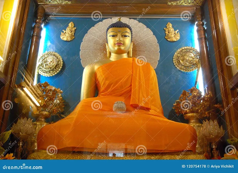 Image Bodh Gaya - Birthplace of Buddhism image beautiful image beautiful image beautiful image beautiful image beautiful image beautiful - Golden Buddha Inside Mahabodhi Temple Bodhgaya Bihar India Stock ...