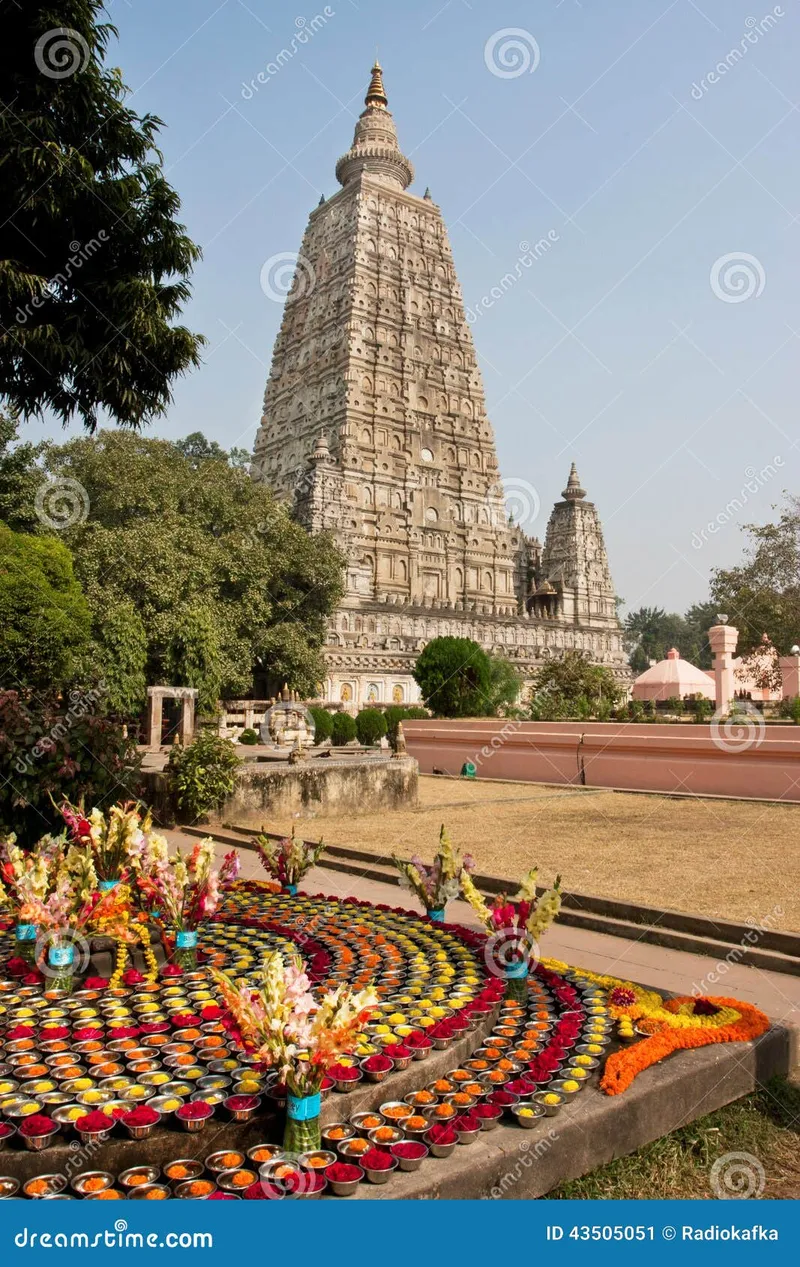 Image Bodh Gaya - Mahabodhi Temple image beautiful image beautiful image beautiful image beautiful image beautiful image beautiful image beautiful - Flowers Near the Stone Tower of Beautiful Buddhist Temple Stock ...