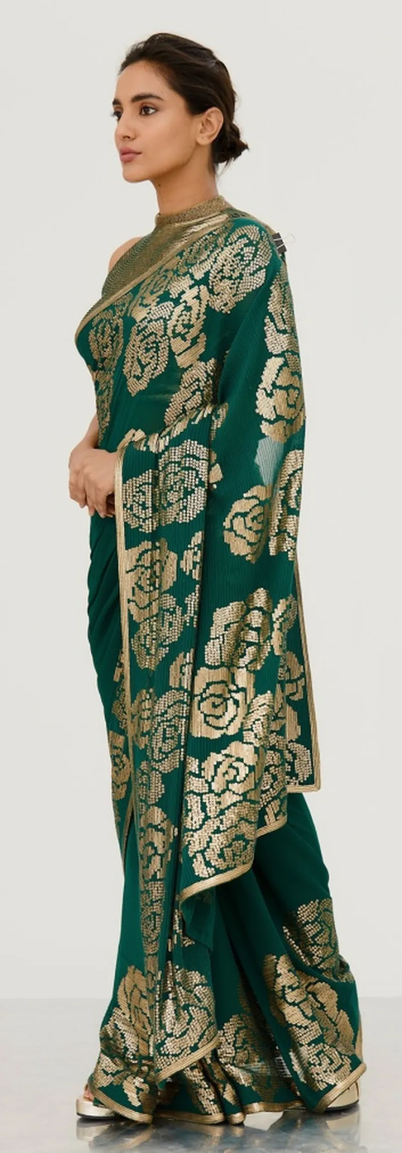 Image Brij Mohan image beautiful image beautiful image beautiful image beautiful image beautiful image beautiful image beautiful image beautiful image beautiful image beautiful - Buy Emerald Green Saree With Sequins Rose Embroidery by NAKUL SEN ...