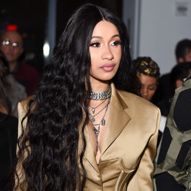 Image Cardi B image beautiful - Cardi B Shows Off Her New Waist-Grazing Waves at New York Fashion ...