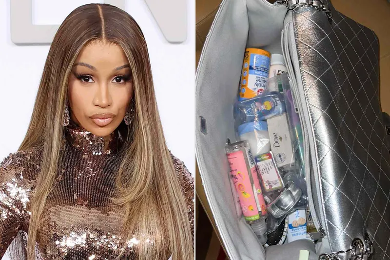 Image Cardi B image beautiful image beautiful - Cardi B Reveals the Drugstore Products Inside Her $12K Chanel Bag