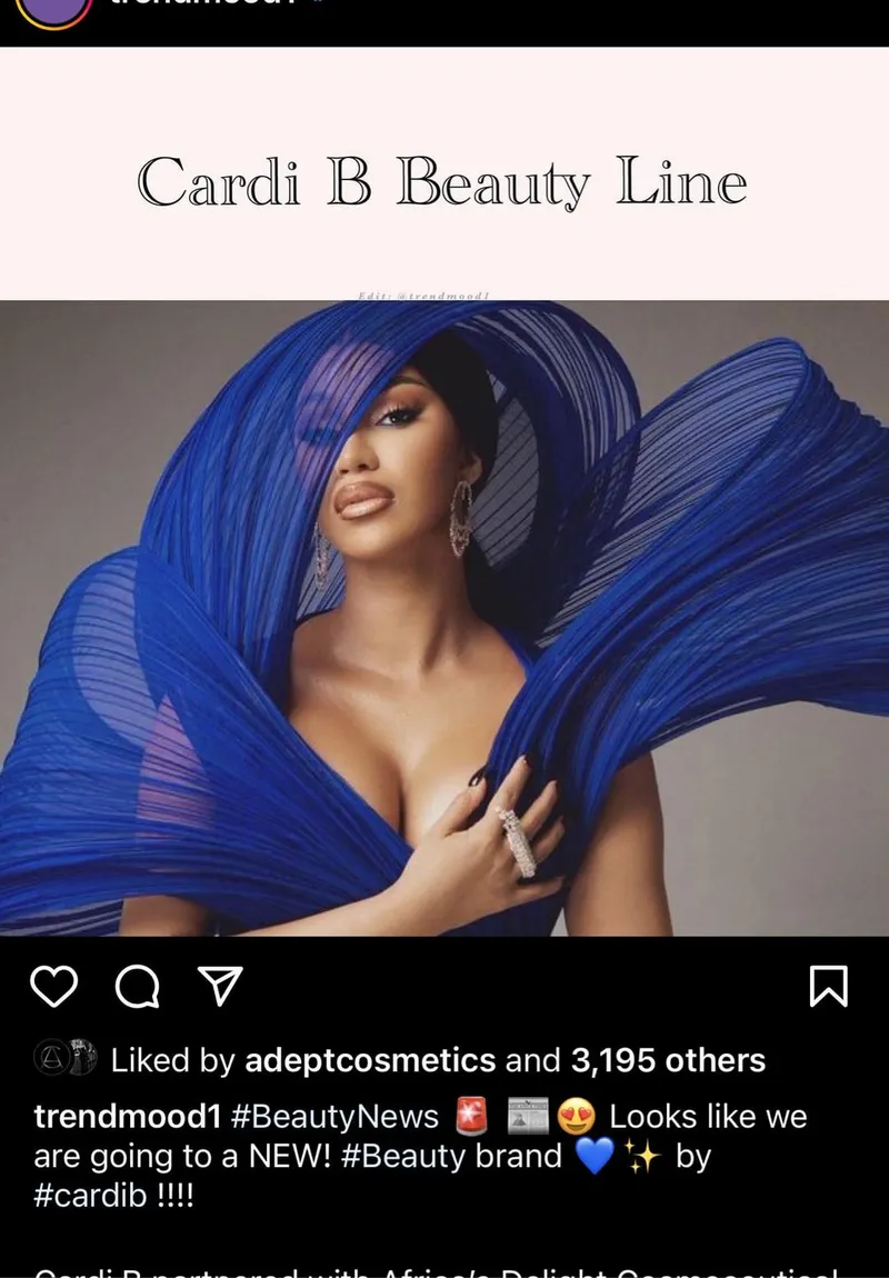 Image Cardi B image beautiful image beautiful image beautiful - Cardi B is starting her own beauty line Kulturewave Beauty : r ...