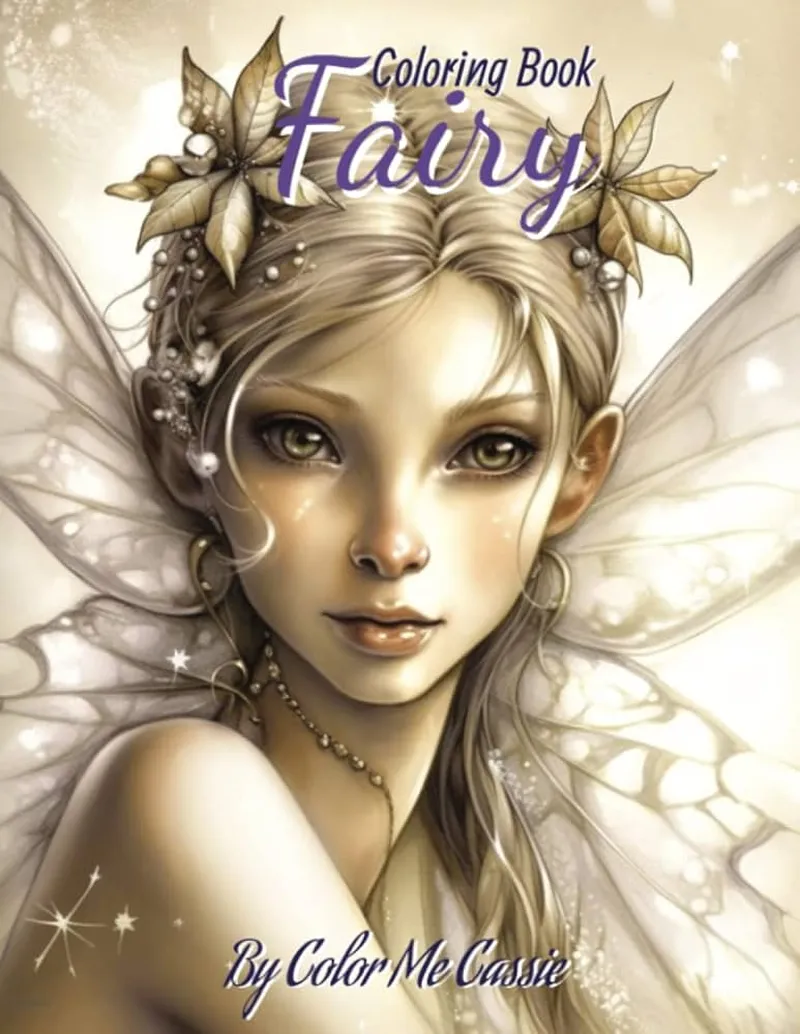 Image Cassie image beautiful image beautiful image beautiful image beautiful - Fairies: A Coloring Book for adults with 55 beautiful images of ...