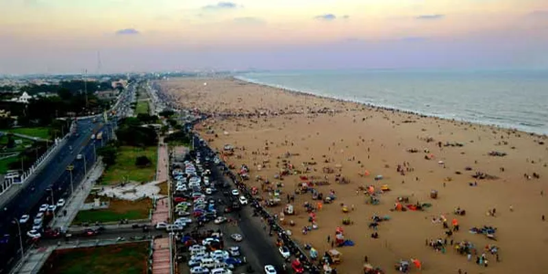 Image Chennai - Marina Beach image beautiful - Beautiful Site Marina Beach at Chennai of Tamil Nadu India