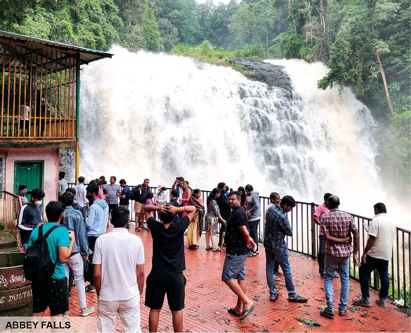 Image Coorg - Abbey Falls image beautiful image beautiful - Kodagu waterfalls roar in full glory - Star of Mysore