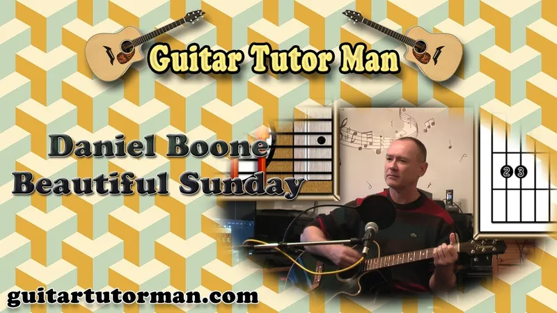 Image Daniel image beautiful - Beautiful Sunday - Daniel Boone - Acoustic Guitar Lesson - (easy ...