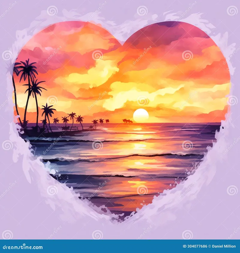 Image Daniel image beautiful image beautiful image beautiful image beautiful image beautiful image beautiful image beautiful - Beautiful Beach Sunset Heart Shape Clipart Illustration Stock ...