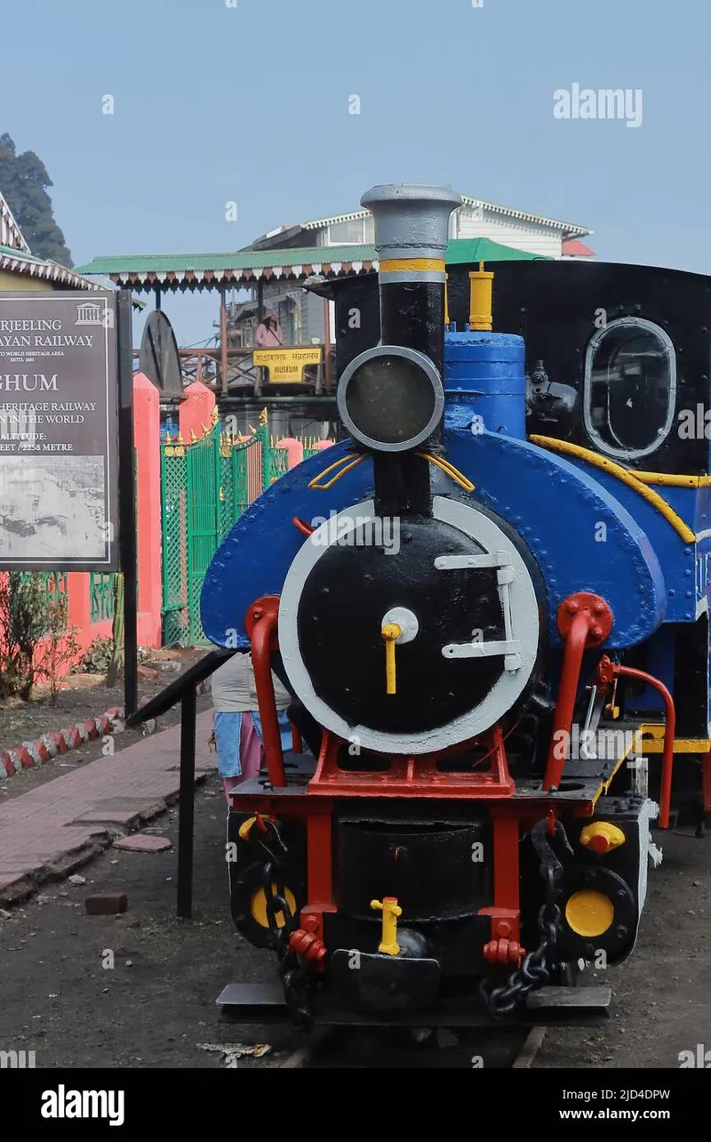 Image Darjeeling - Toy Train image beautiful - Darjeeling, West Bengal, India - 15th February: beautiful ...