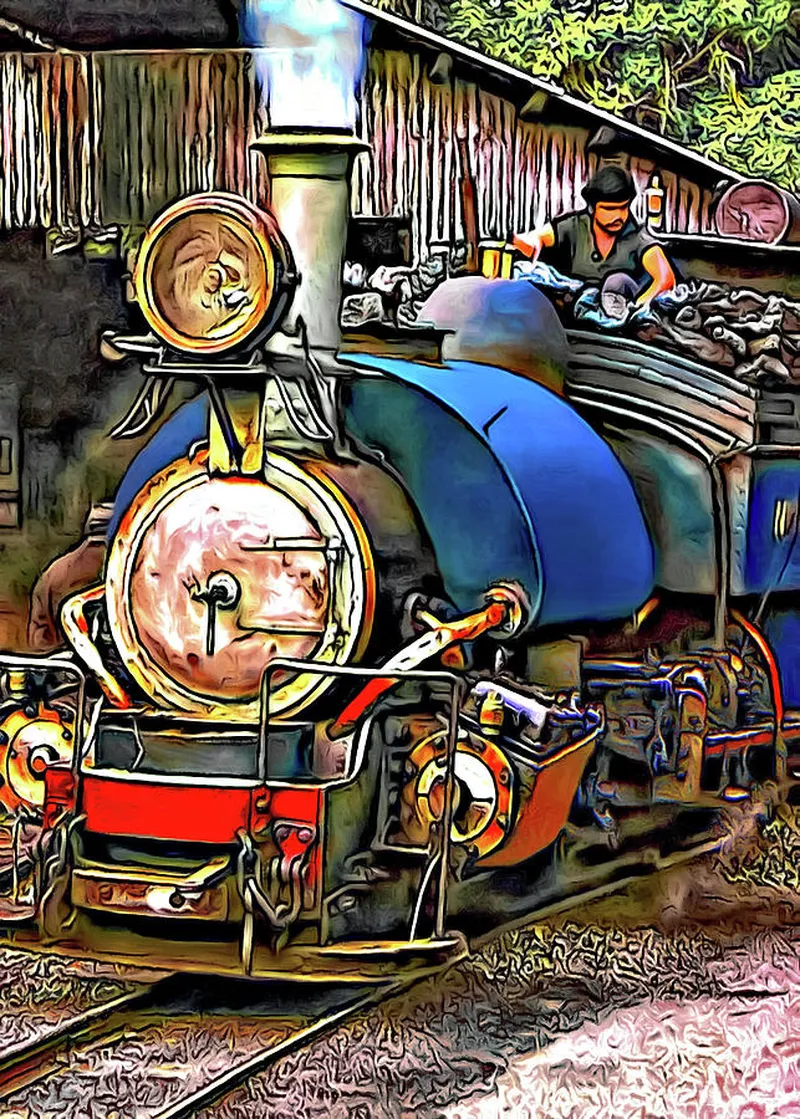 Image Darjeeling - Toy Train image beautiful - Darjeeling Toy Train Photograph by Steve Harrington - Fine Art America