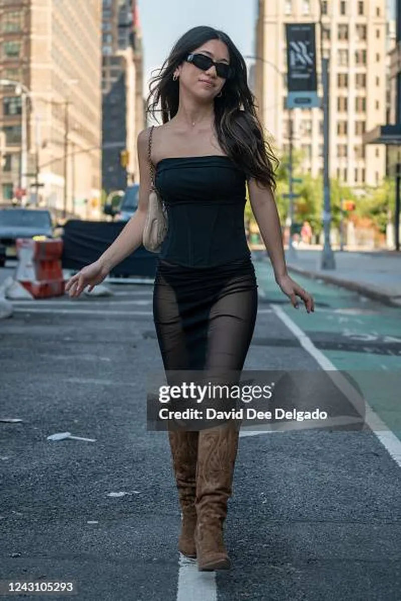 Image David Dee Delgado image beautiful image beautiful image beautiful image beautiful - Eliza Lee is seen wearing an outfit by Dion Lee, shoes by Steve ...