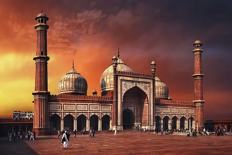 Image Delhi - Capital of India image beautiful - Jama Masjid, Central Delhi, Delhi, India Our beautiful Wall Art ...