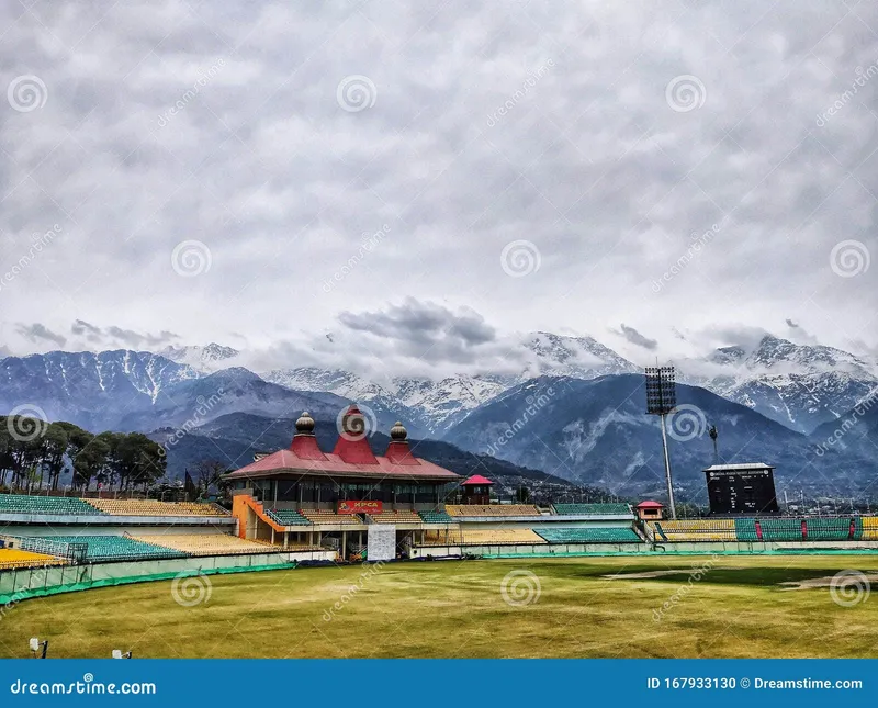 Image Dharamshala - Home of Dalai Lama image beautiful - Dharamshala Cricket Stadium : Most Beautiful Stadium in India ...