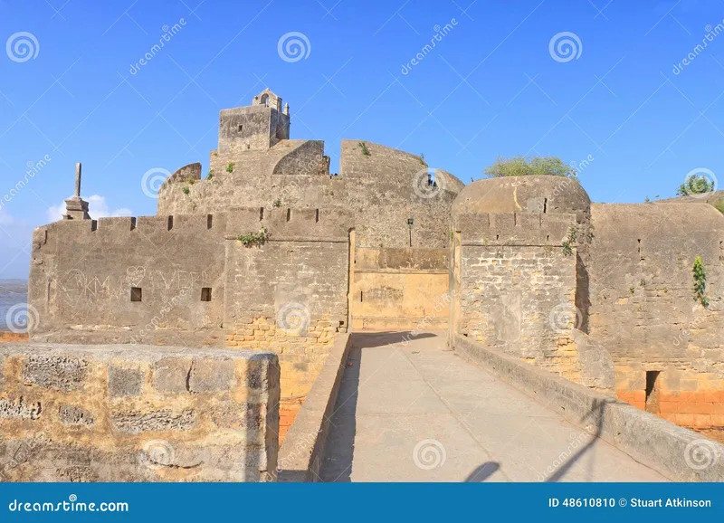 Image Diu - Beach and Fort image beautiful image beautiful image beautiful image beautiful image beautiful - Beautifully Maintained Fort Diu Gujarat India Stock Photo - Image ...