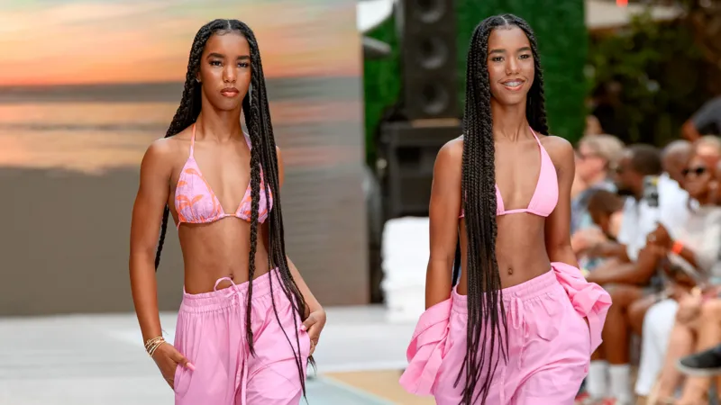 Image D'Lila Combs image beautiful - The Combs Twins Jessie And D'Lila Hit The Runway For Miami Swim ...