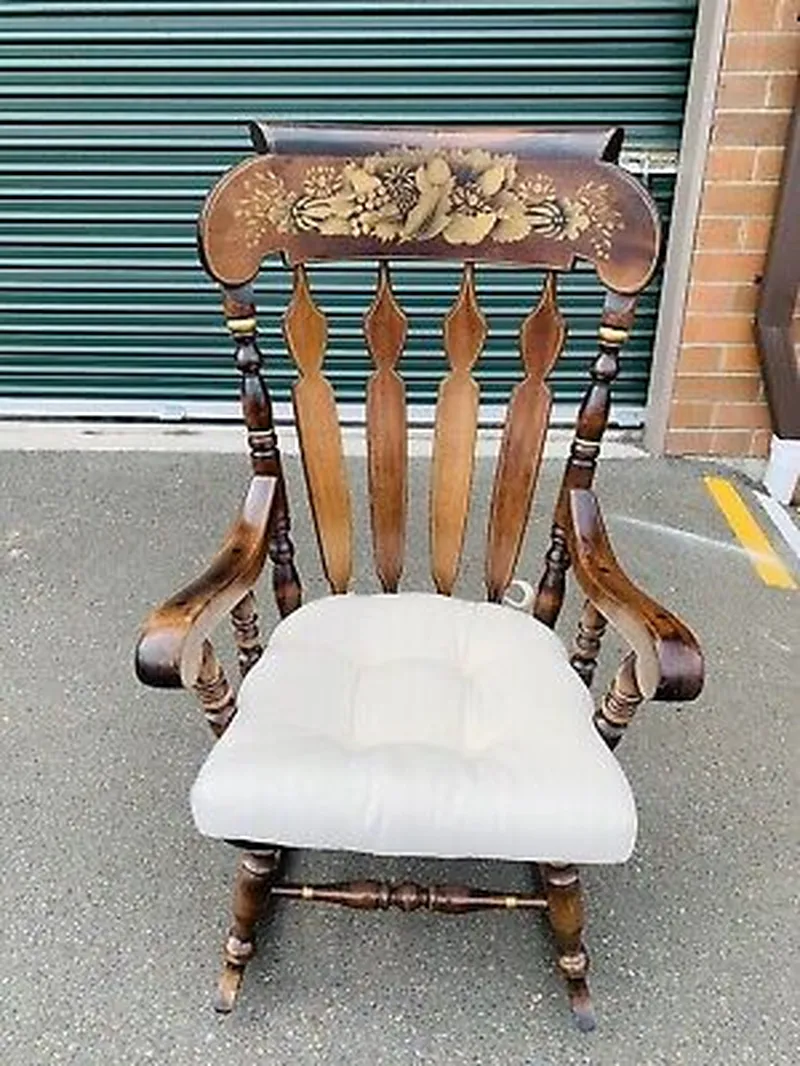 Image Ethan image beautiful image beautiful image beautiful image beautiful image beautiful image beautiful - Beautiful Mid Century Ethan Allen Old Tavern Pine Rocker / Rocking ...