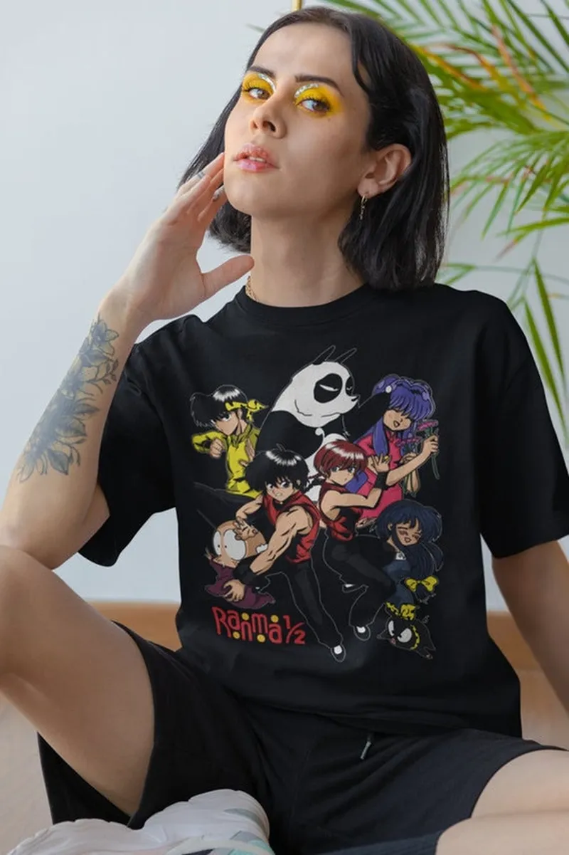 Image Genma Saotome image beautiful - Unisex Ranma Saotome Anime T-shirt, Genma Panda Manga Shirt - Etsy