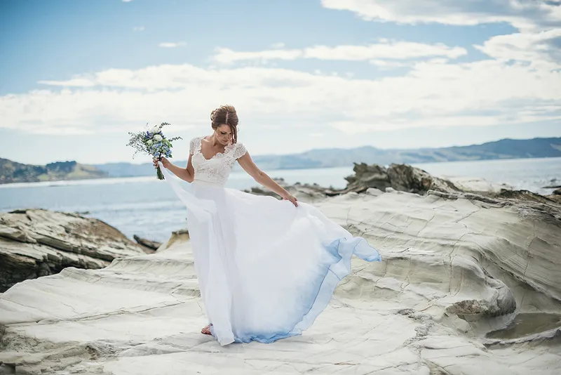 Image Goa - Beaches and Festivals image beautiful image beautiful image beautiful image beautiful image beautiful - A Beautiful Blue Ombre Wedding Dress for a Barefoot Beach Wedding ...