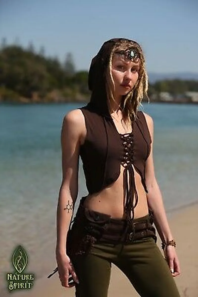 Image Goa - Beaches and Festivals image beautiful image beautiful image beautiful image beautiful image beautiful image beautiful image beautiful - Festival Elven Hood Vest, Fairy Boho Burning Man Top Psytrance ...