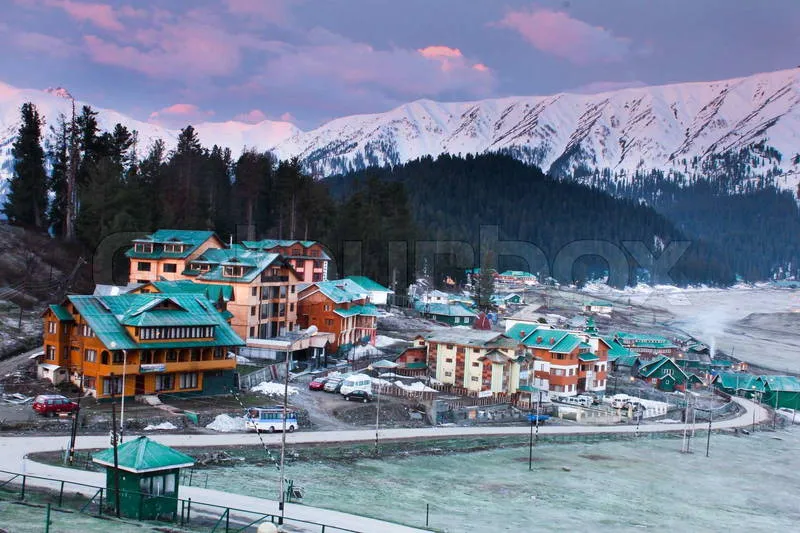 Image Gulmarg - Ski Resort image beautiful image beautiful - Gulmarg ski resorts, srinagar,kashmir,india | Colourbox