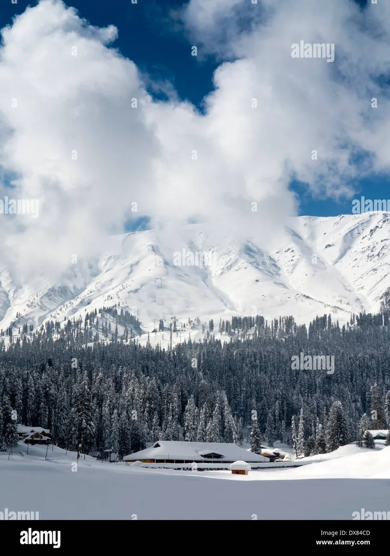 Image Gulmarg - Ski Resort image beautiful image beautiful - India, Kashmir, Gulmarg, Himalayan Ski Resort, nursery slopes ...