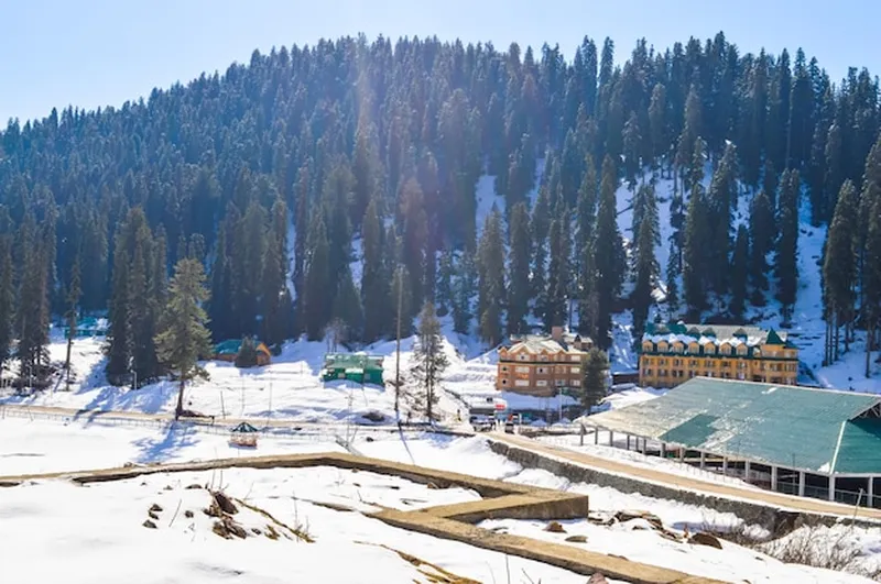 Image Gulmarg - Ski Resort image beautiful image beautiful image beautiful image beautiful image beautiful image beautiful image beautiful image beautiful - Premium Photo | Himalaya mountain at Kashmir Snow village at ...