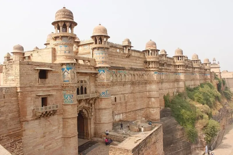 Image Gwalior Fort - Majestic Fort image beautiful image beautiful image beautiful - Majestic view of Man Singh Palace of Gwalior Fort in MP, India. It ...