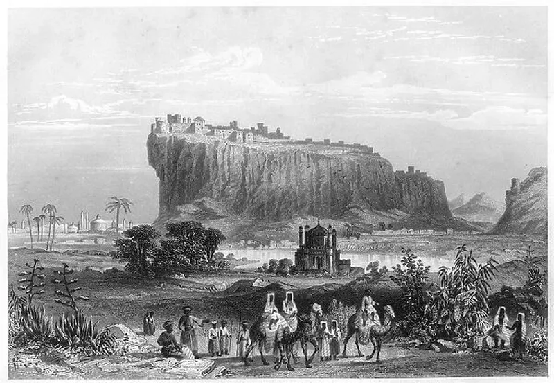 Image Gwalior Fort - Majestic Fort image beautiful image beautiful image beautiful - The hill fortress of Gwalior, India, c1860 Our beautiful Wall Art ...