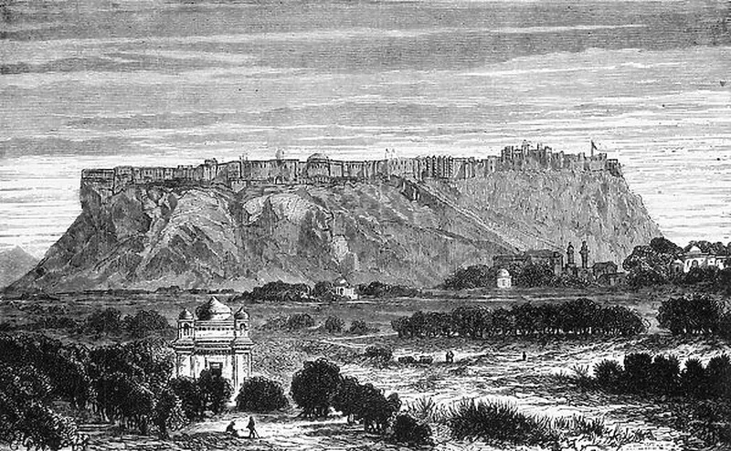 Image Gwalior Fort - Majestic Fort image beautiful image beautiful image beautiful - View of Gwalior, c1891. Creator: James Grant Our beautiful Wall ...