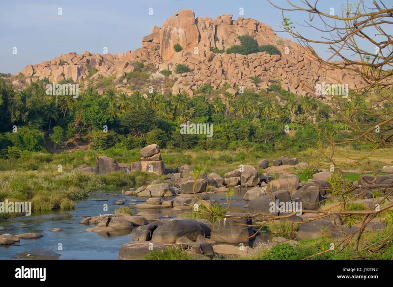 Image Hampi - Ancient City image beautiful - beautiful landscape of the ancient city of Hampi in India Stock ...