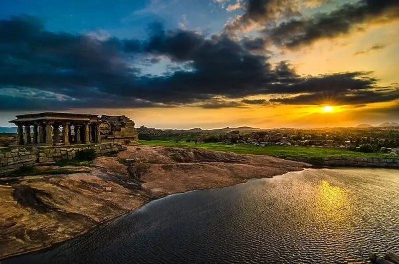 Image Hampi - Ancient City image beautiful image beautiful image beautiful - Sunset in Hampi A city of ancient civilization Our beautiful Wall ...