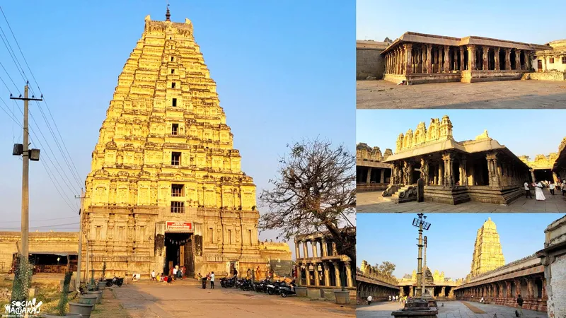 Image Hampi - Virupaksha Temple image beautiful - Exploring the Magnificent Virupaksha Temple in Hampi - SocialMaharaj