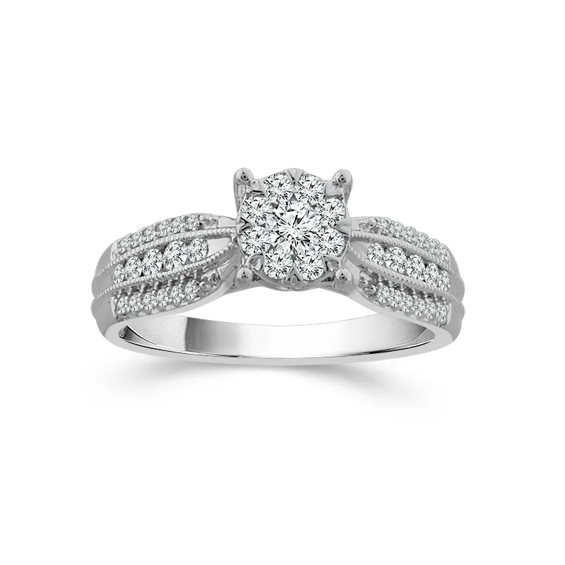 Image Harry image beautiful image beautiful - Beautiful Bride® Cluster Diamond Engagement Ring | Harry Ritchie's