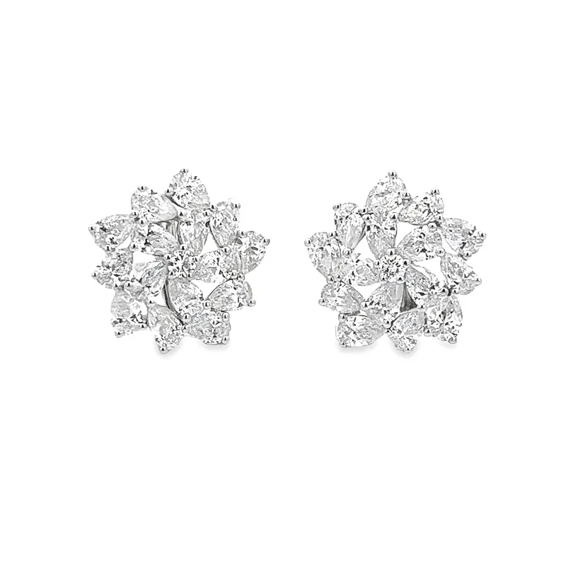 Image Harry image beautiful image beautiful image beautiful image beautiful image beautiful image beautiful image beautiful - 150-5916 - 2.16ct 18k White Gold Diamond Cluster Earrings – ...